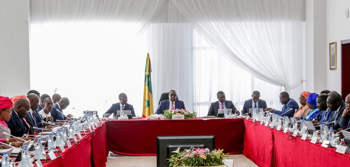 Conseil des ministres Senegal Canalactu