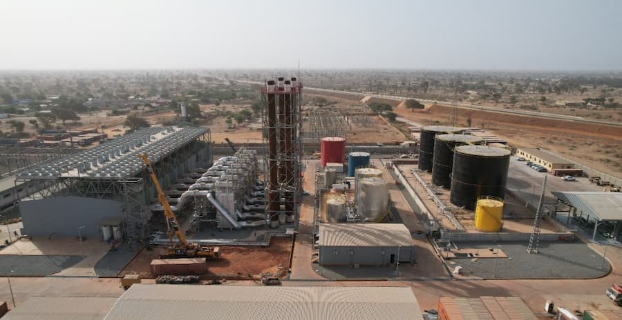 Centrale électrique Wärtsilä Flexicycle de130 MW Malicounda Melec power à Mbour